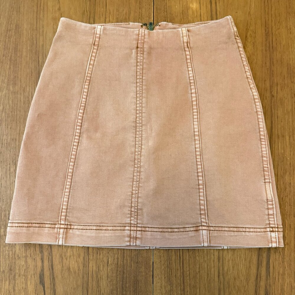 Free People Modern Femme Denim Mini Skirt